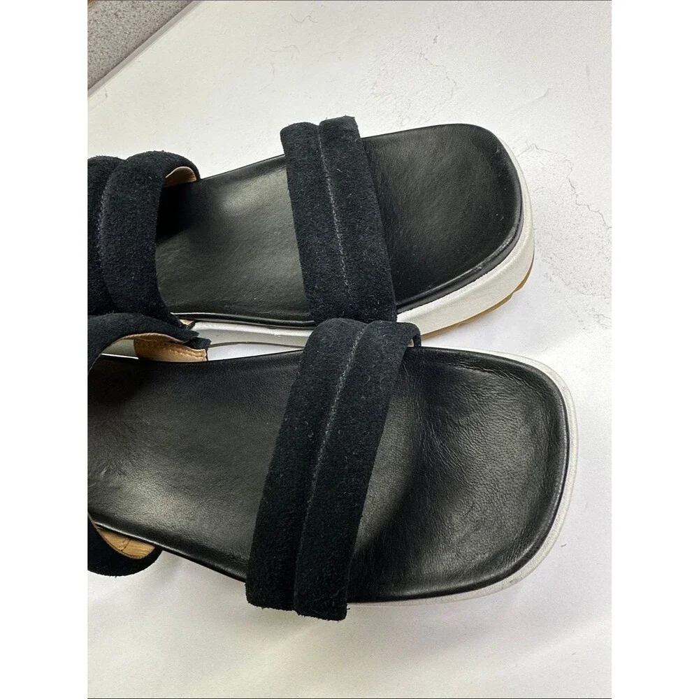 UGG sandals laid white